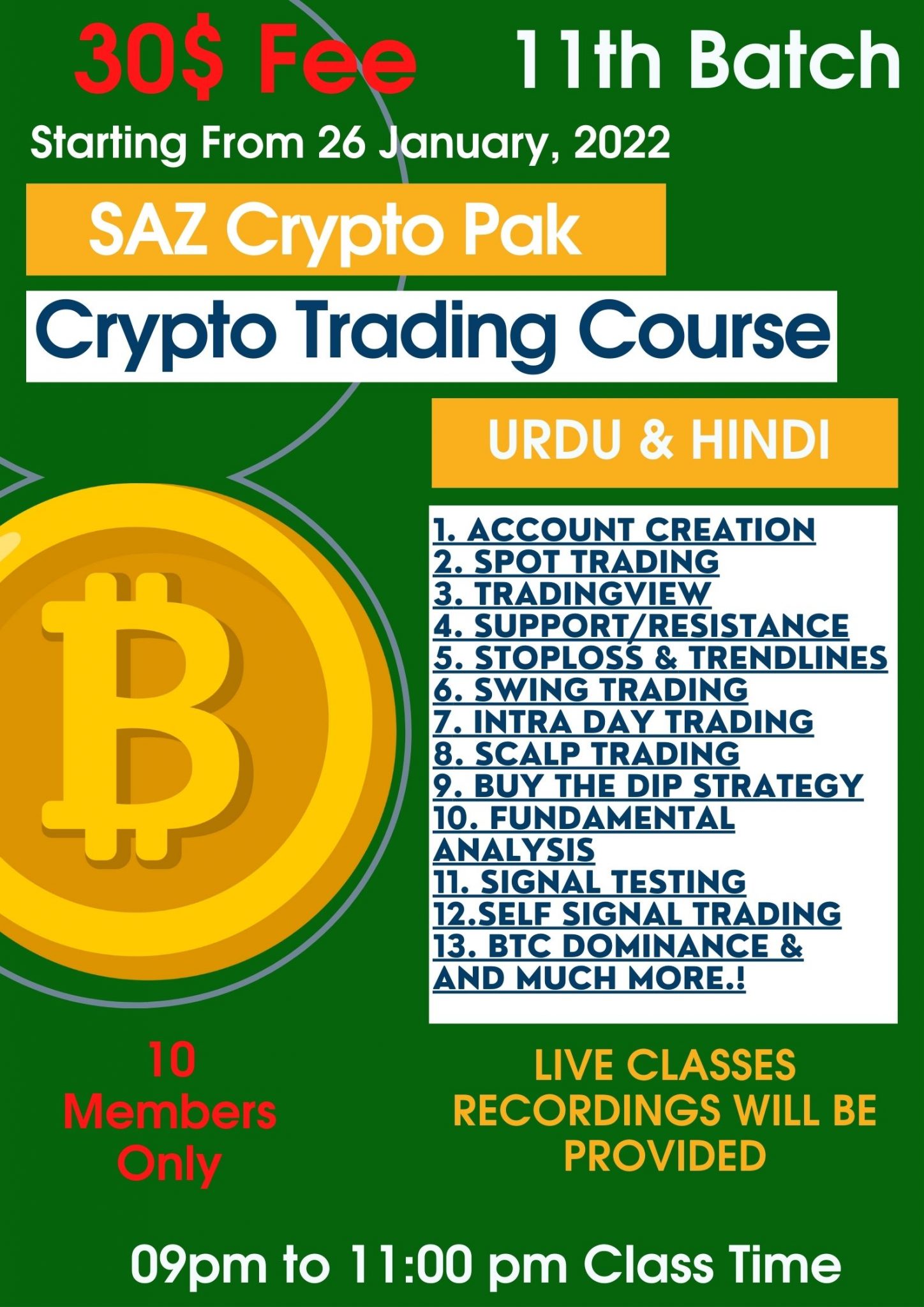 trading crypto classes