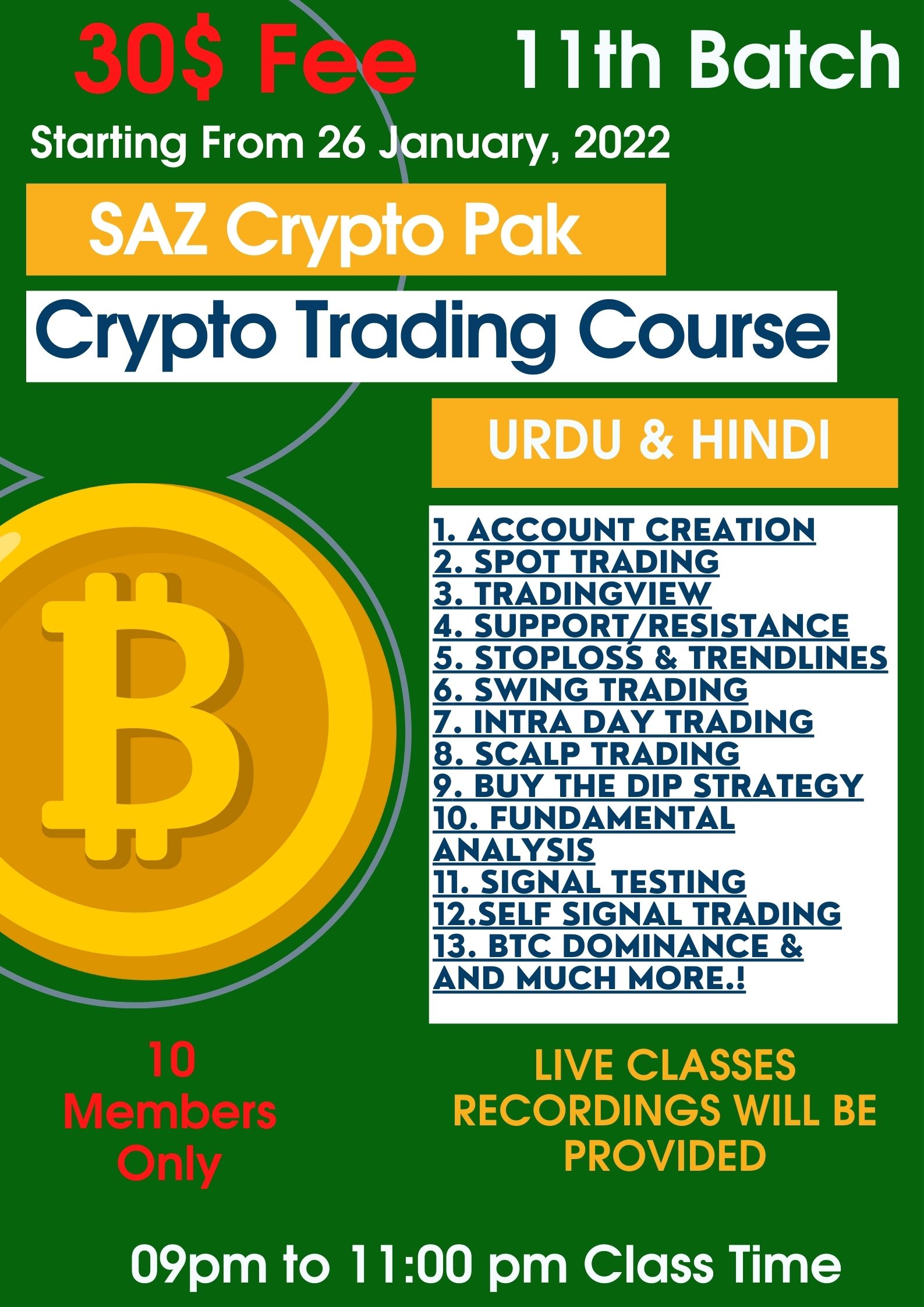 crypto trading classes near me