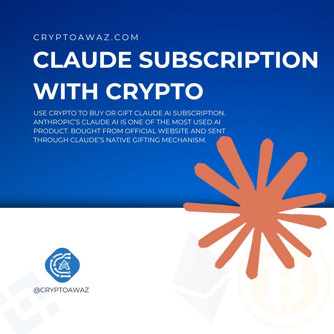 Buy Claude AI subscription through Crypto