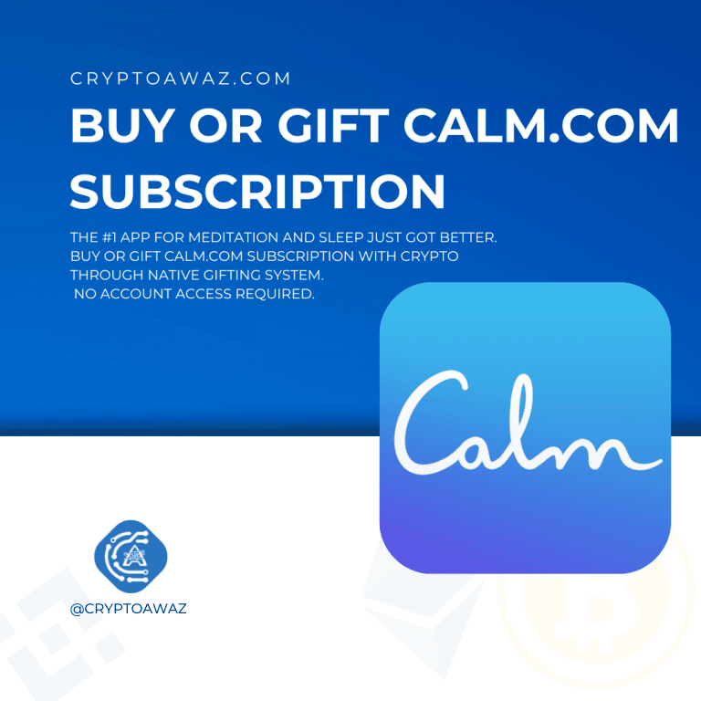 Buy or Gift Calm Subscription with Crypto